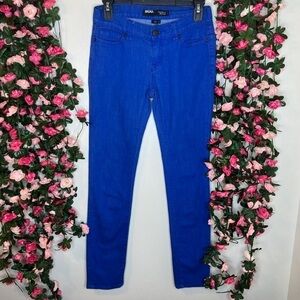 BDG Blue Cigarette Mid Rise Cobalt Blue Denim Jeans Women’s 27 Comfort Stretch